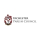 Irchester Parish Council logo with a red and white crest beside the council name in black text.